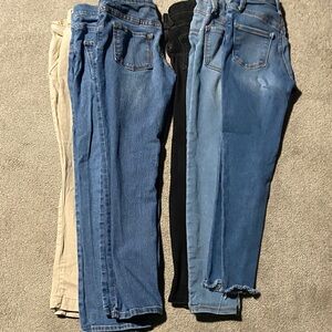 Women’s Slim Straight Jeans - Blue, Light Blue, Black, Tan